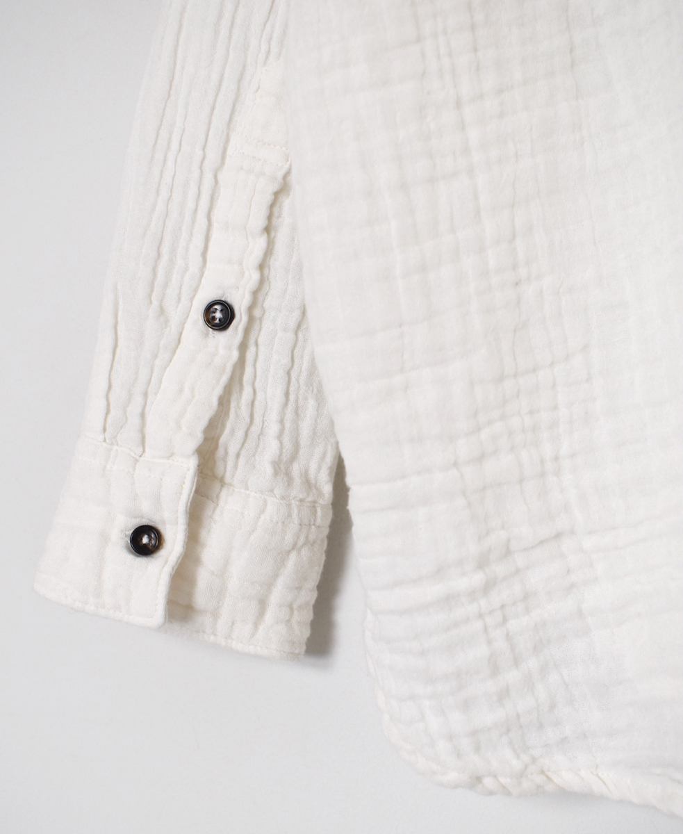 INAM2552GPD (シャツ) DOUBLE GAUZE PLAIN UTILITY REGULAR COLLAR SHIRTS