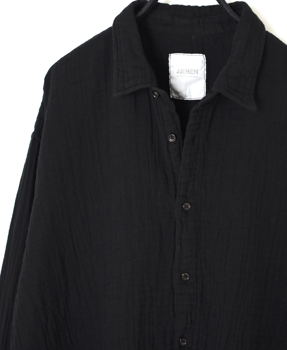 INAM2552GPD (シャツ) DOUBLE GAUZE PLAIN UTILITY REGULAR COLLAR SHIRTS