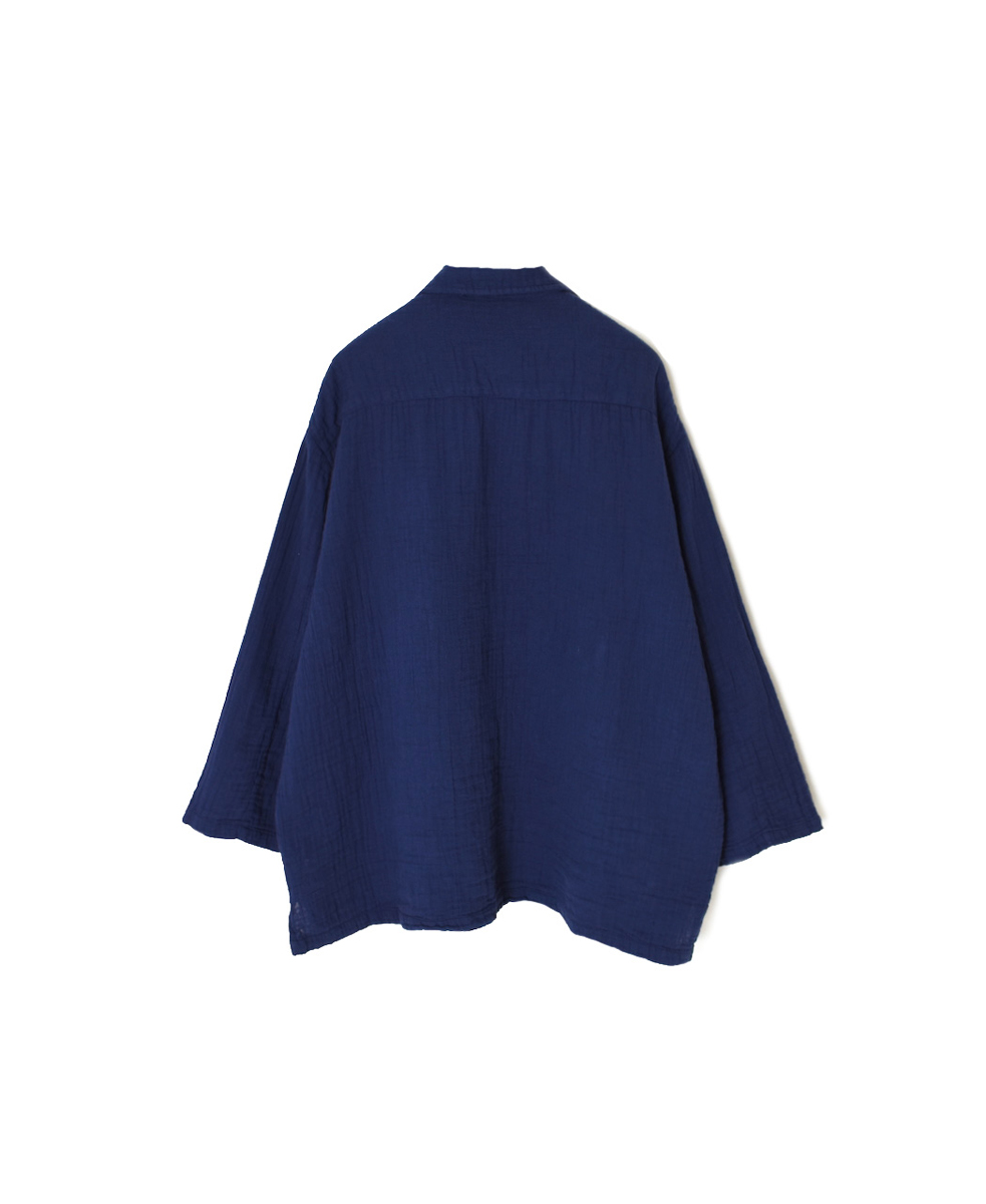 INAM2562GPD (シャツ) DOUBLE GAUZE PLAIN SKIPPER SHIRTS