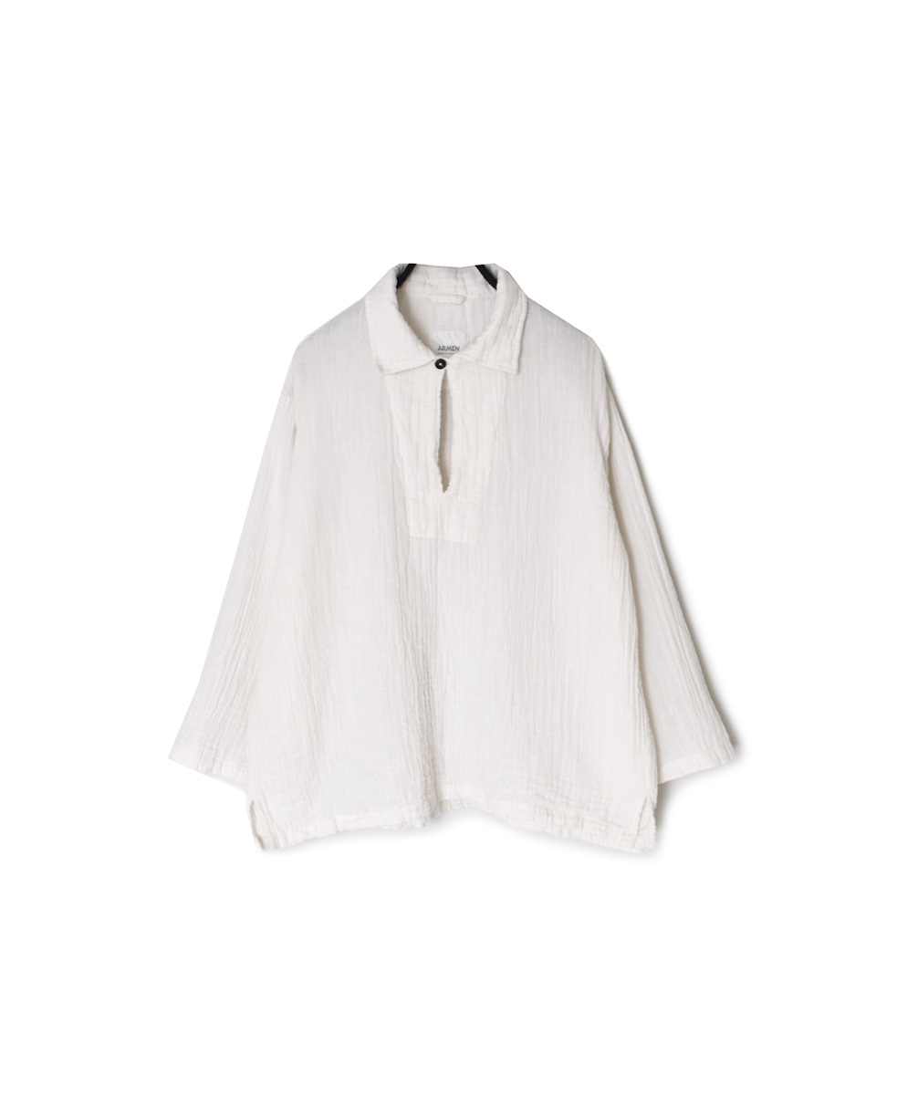 INAM2562GPD (シャツ) DOUBLE GAUZE PLAIN SKIPPER SHIRTS