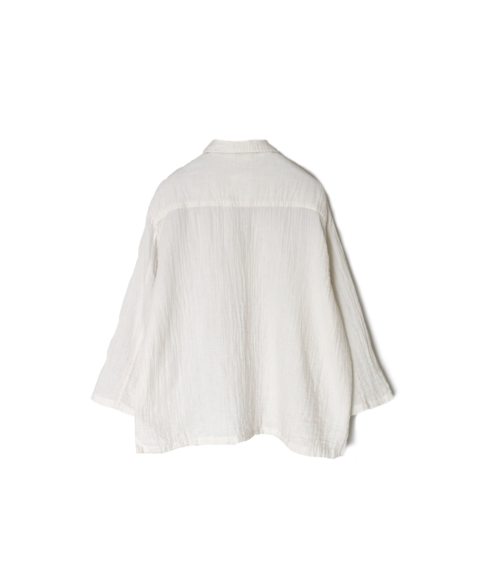 INAM2562GPD (シャツ) DOUBLE GAUZE PLAIN SKIPPER SHIRTS