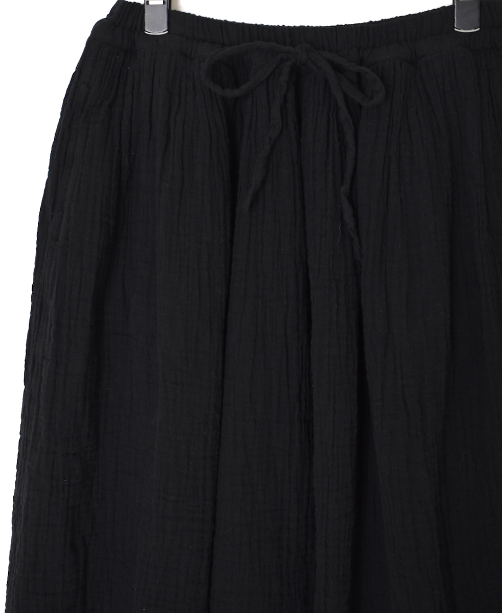 INAM2564GPD (スカート) DOUBLE GAUZE PLAIN EASY GATHERED SKIRT