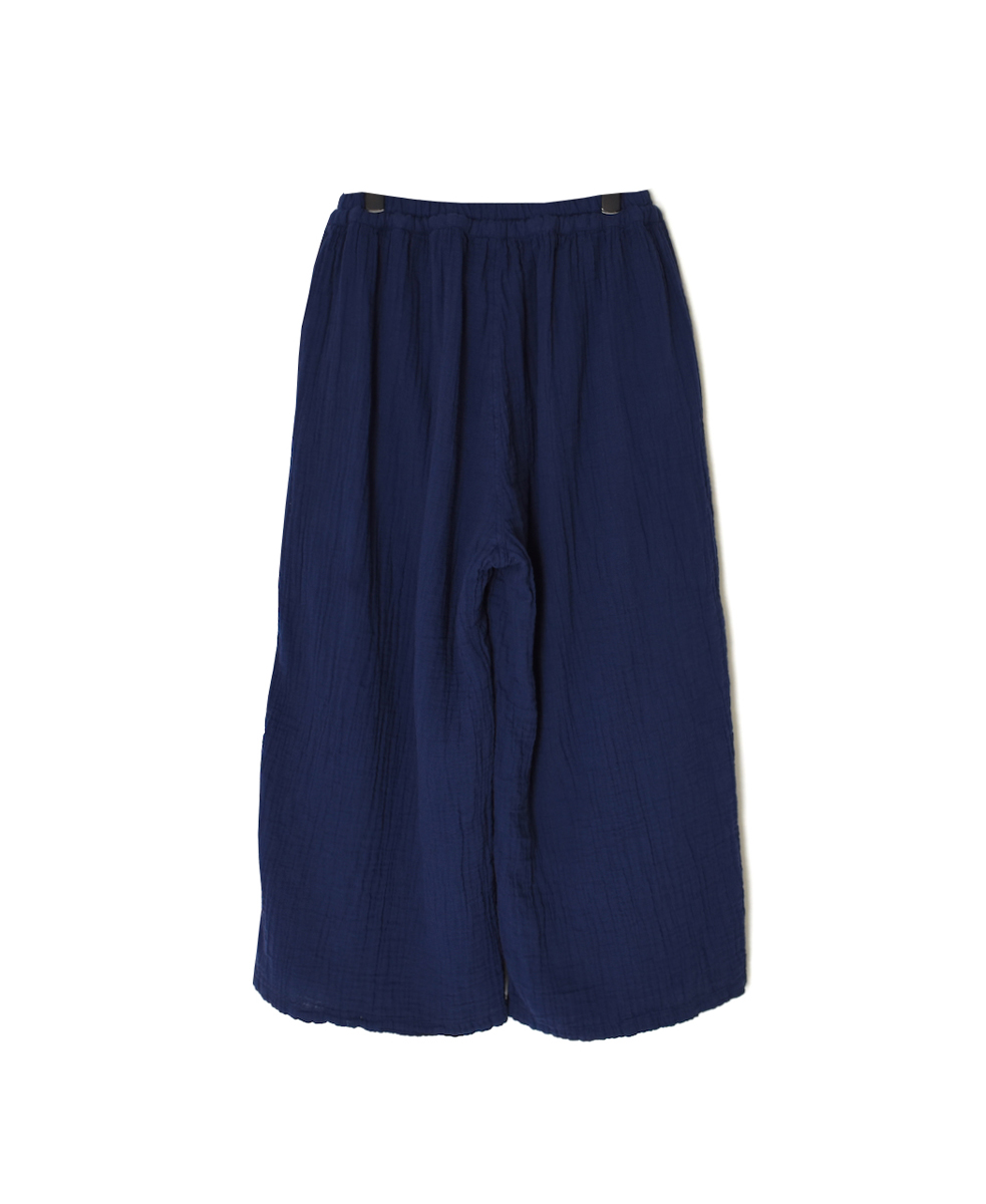 INAM2565GPD (パンツ) DOUBLE GAUZE PLAIN GATHERED EASY PANTS WITH LINING