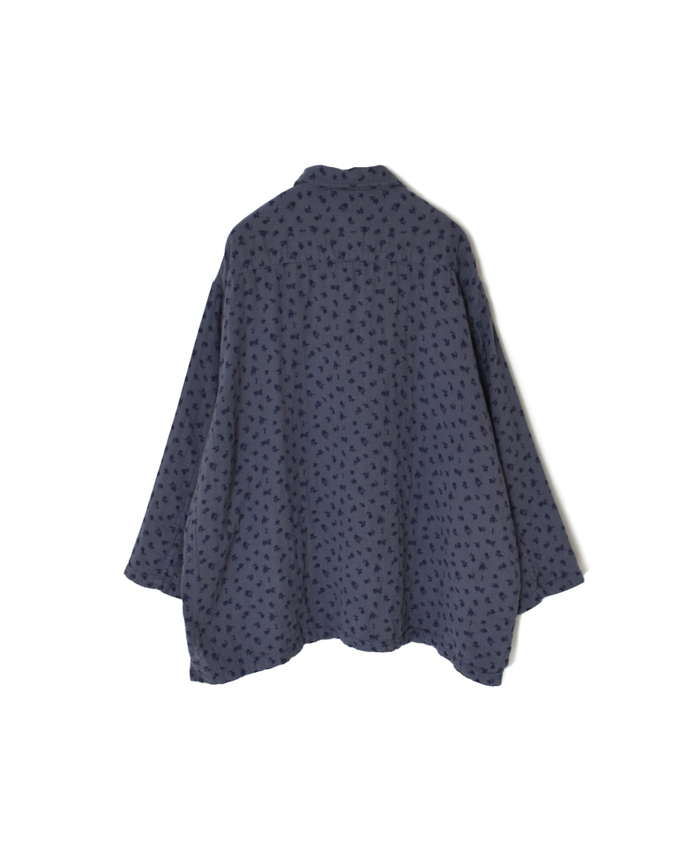 INAM2562GFD (シャツ) DOUBLE GAUZE FLOWER PRINT SKIPPER SHIRTS