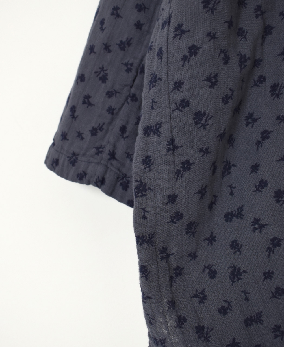 INAM2562GFD (シャツ) DOUBLE GAUZE FLOWER PRINT SKIPPER SHIRTS