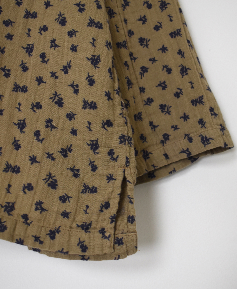 INAM2562GFD (シャツ) DOUBLE GAUZE FLOWER PRINT SKIPPER SHIRTS