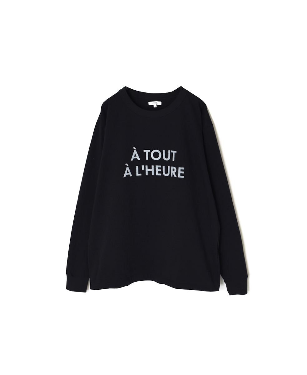 NFA2351P45(Tシャツ) "A TOUT"COTTON JERSEY CREW NECK OVERSIZE L/SL T WITH CUFF
