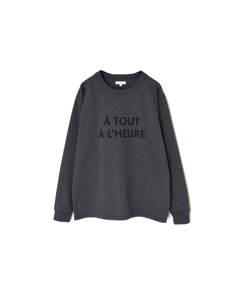 NFA2351P45(Tシャツ) "A TOUT"COTTON JERSEY CREW NECK OVERSIZE L/SL T WITH CUFF