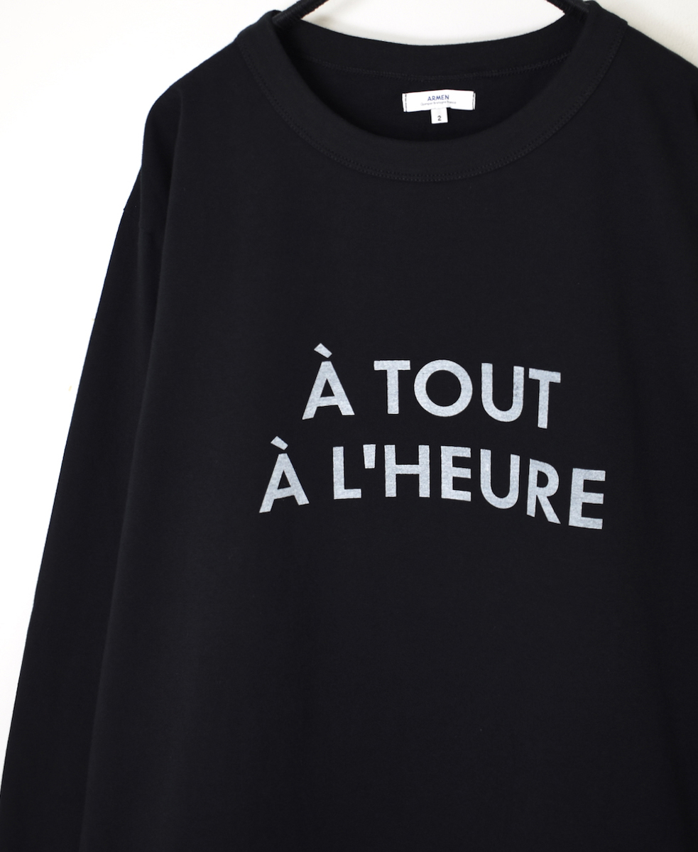NFA2351P45(Tシャツ) "A TOUT"COTTON JERSEY CREW NECK OVERSIZE L/SL T WITH CUFF