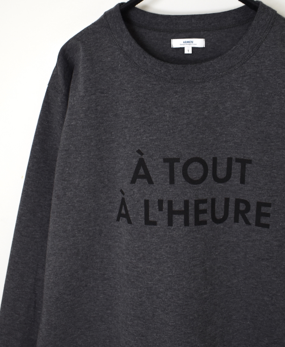NFA2351P45(Tシャツ) "A TOUT"COTTON JERSEY CREW NECK OVERSIZE L/SL T WITH CUFF