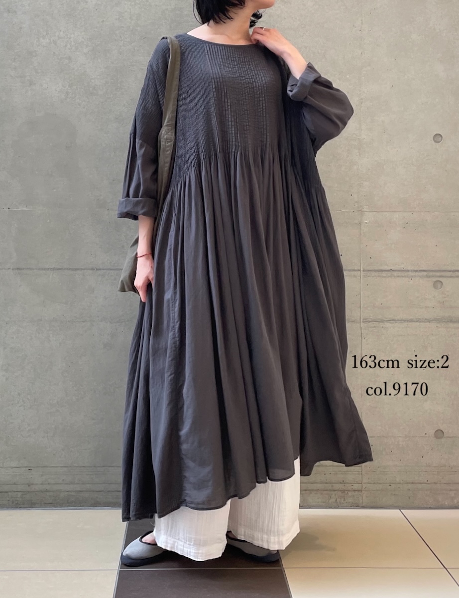 INAM2565GPD (パンツ) DOUBLE GAUZE PLAIN GATHERED EASY PANTS WITH LINING