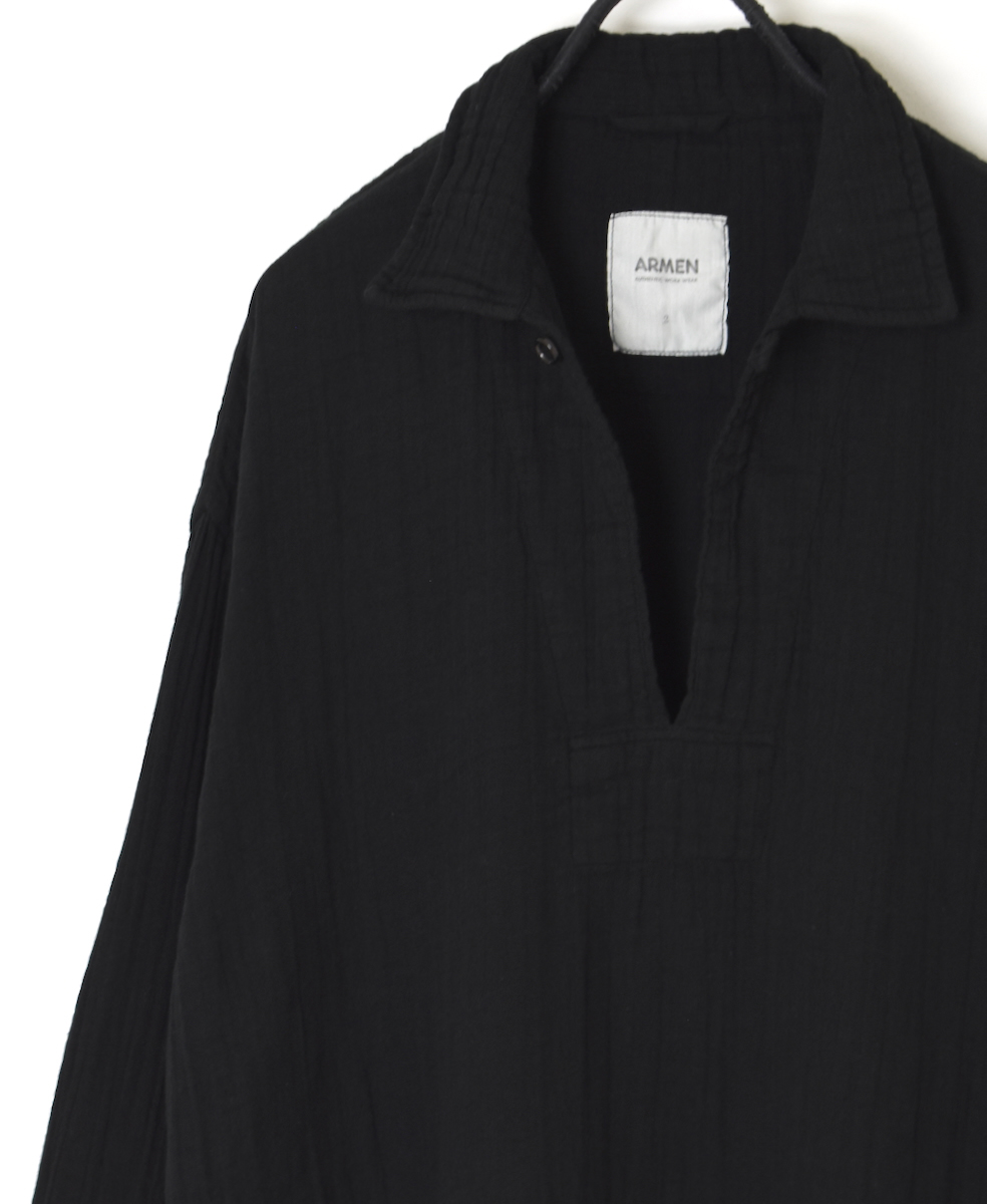 INAM2562GPD (シャツ) DOUBLE GAUZE PLAIN SKIPPER SHIRTS