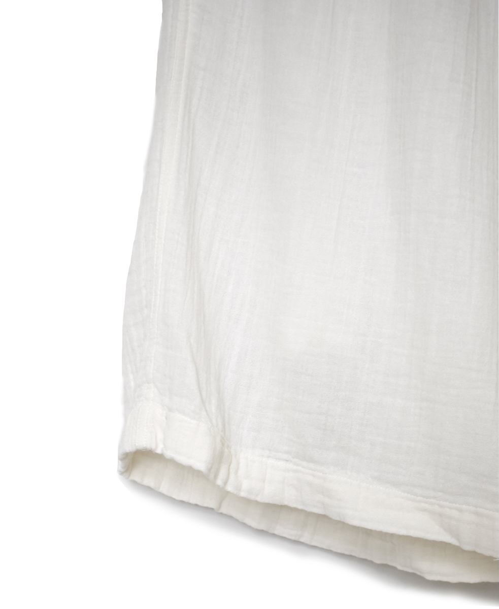 INAM2565GPD (パンツ) DOUBLE GAUZE PLAIN GATHERED EASY PANTS WITH LINING