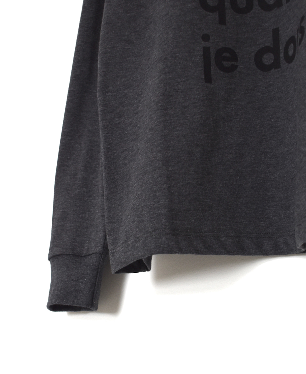 NFA2351P46(Tシャツ) "JE PARLE"COTTON JERSEY CREW NECK OVERSIZE L/SL T WITH CUFF