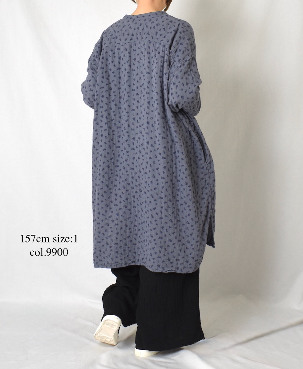 INAM2565GPD (パンツ) DOUBLE GAUZE PLAIN GATHERED EASY PANTS WITH LINING