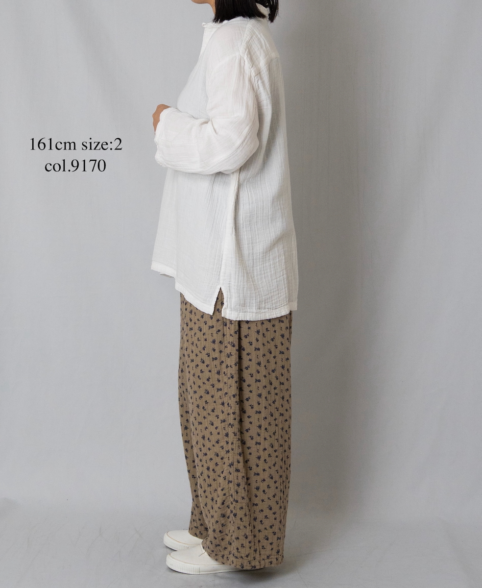INAM2562GPD (シャツ) DOUBLE GAUZE PLAIN SKIPPER SHIRTS