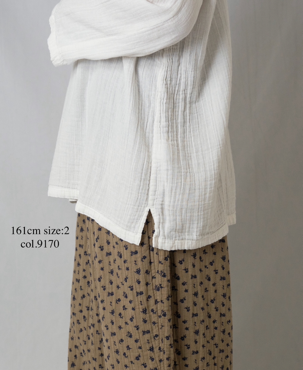 INAM2562GPD (シャツ) DOUBLE GAUZE PLAIN SKIPPER SHIRTS