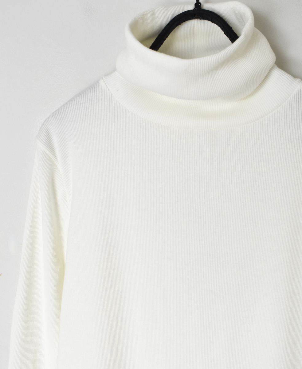 GNSL24571(Tシャツ) COMBED COTTON TELECO TURTLE NECK L/SL TEE