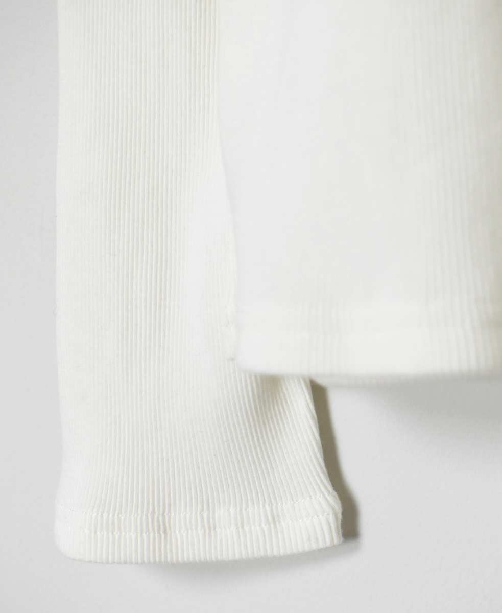 GNSL24571(Tシャツ) COMBED COTTON TELECO TURTLE NECK L/SL TEE