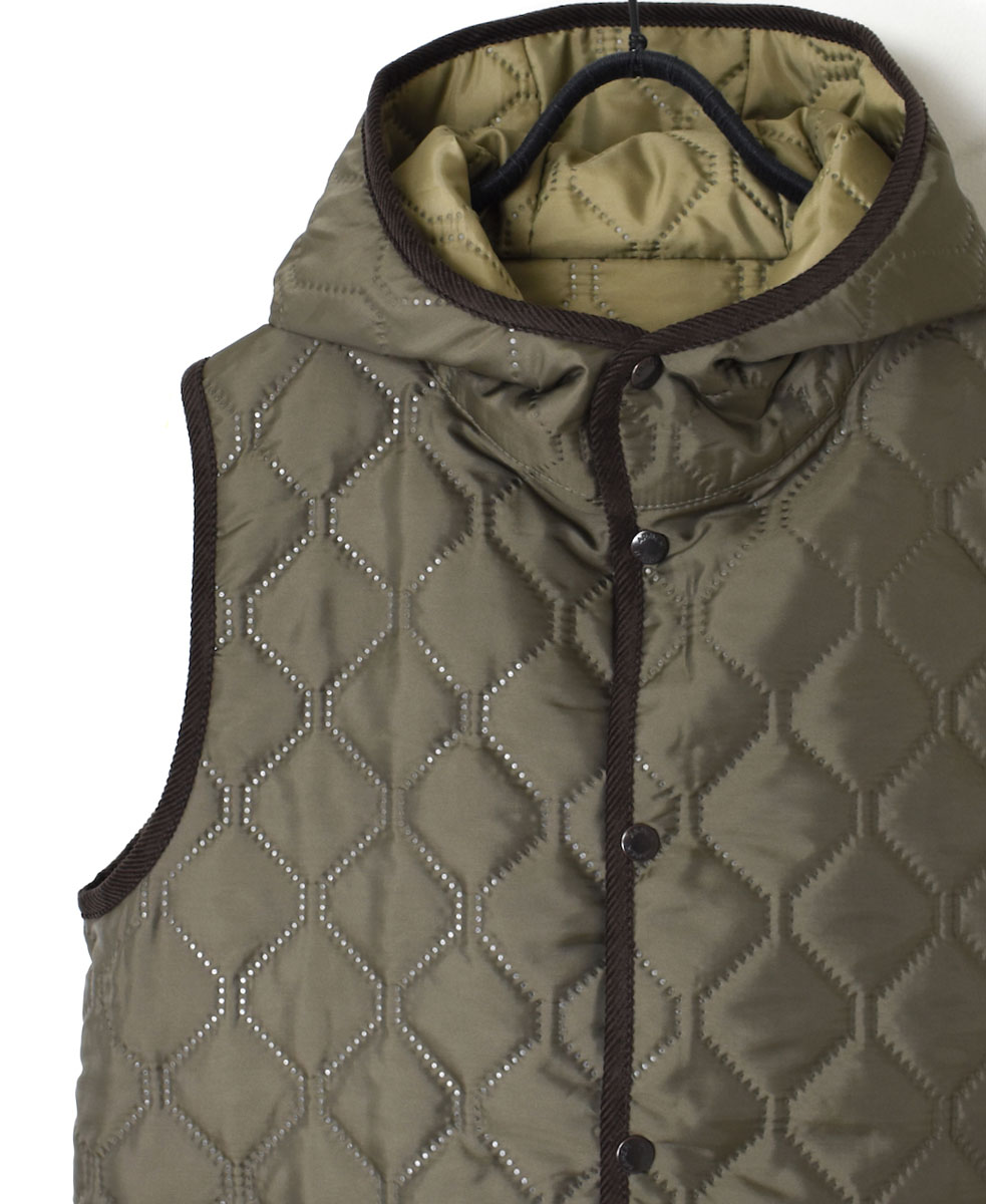 NAM2351PP (ベスト) POLY×POLY HEAT QUILT HOODED VEST