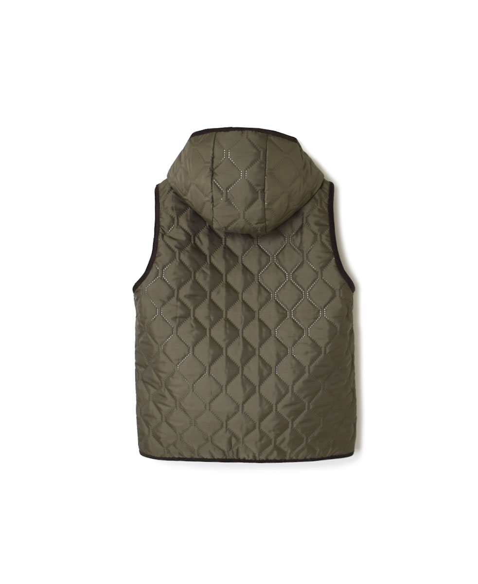 NAM2351PP (ベスト) POLY×POLY HEAT QUILT HOODED VEST