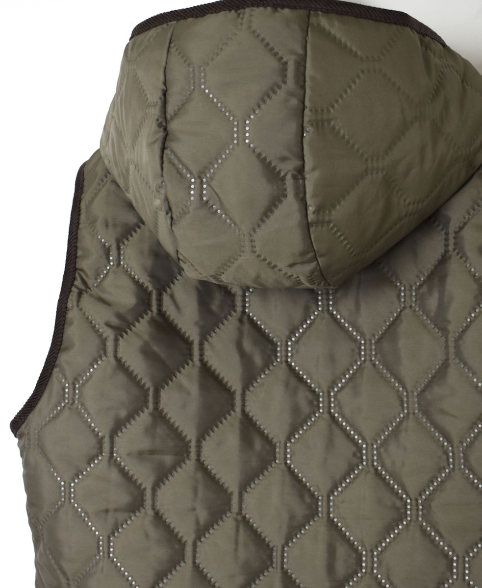 NAM2351PP (ベスト) POLY×POLY HEAT QUILT HOODED VEST