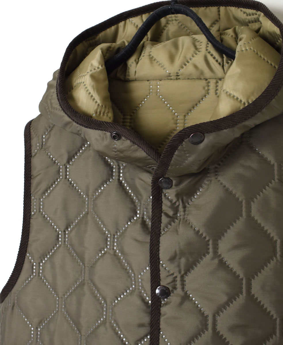 NAM2351PP (ベスト) POLY×POLY HEAT QUILT HOODED VEST