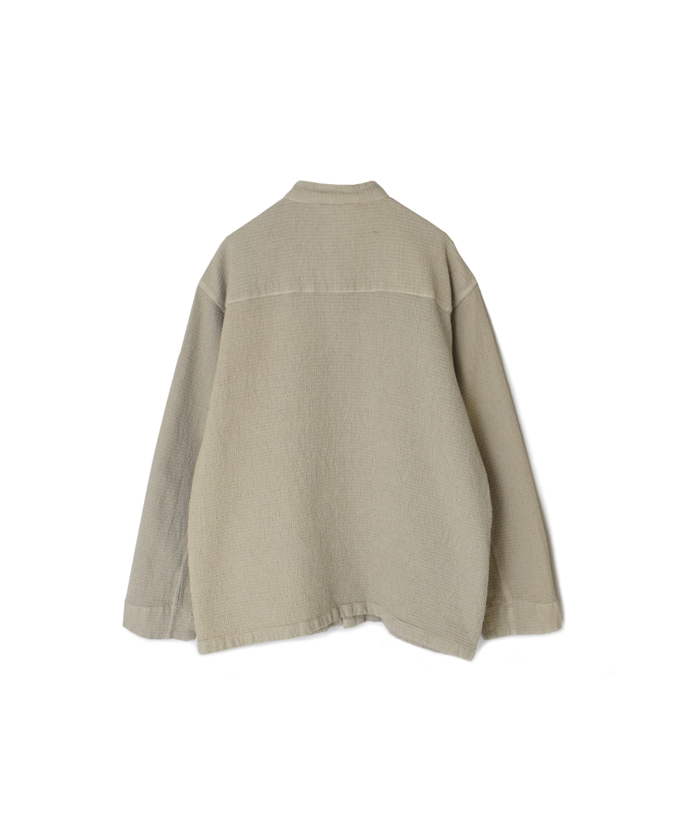 INHT2572WPD(ジャケット) WAFFLE PLAIN OVERDYE STAND COLLAR COVER ALL