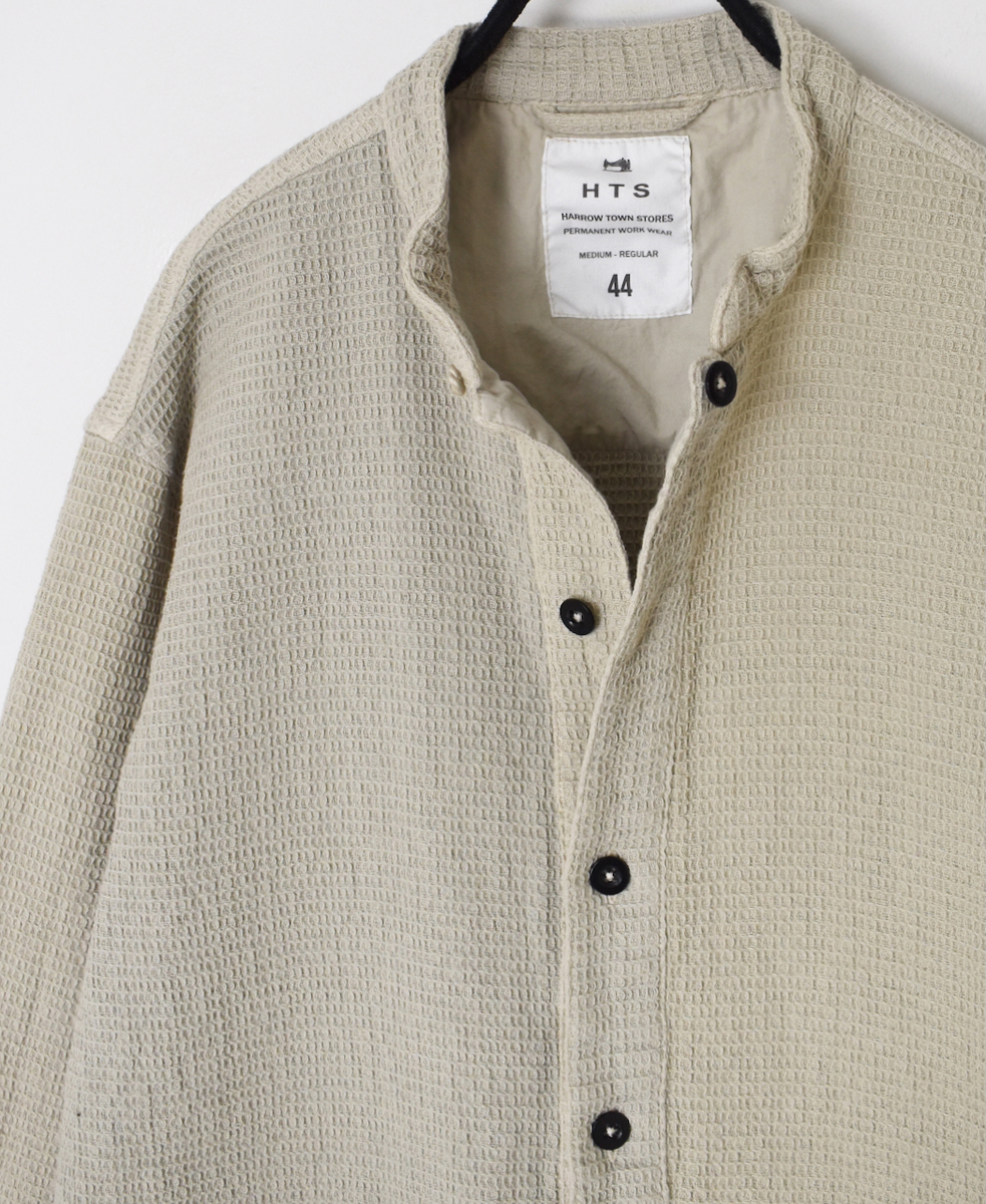 INHT2572WPD(ジャケット) WAFFLE PLAIN OVERDYE STAND COLLAR COVER ALL