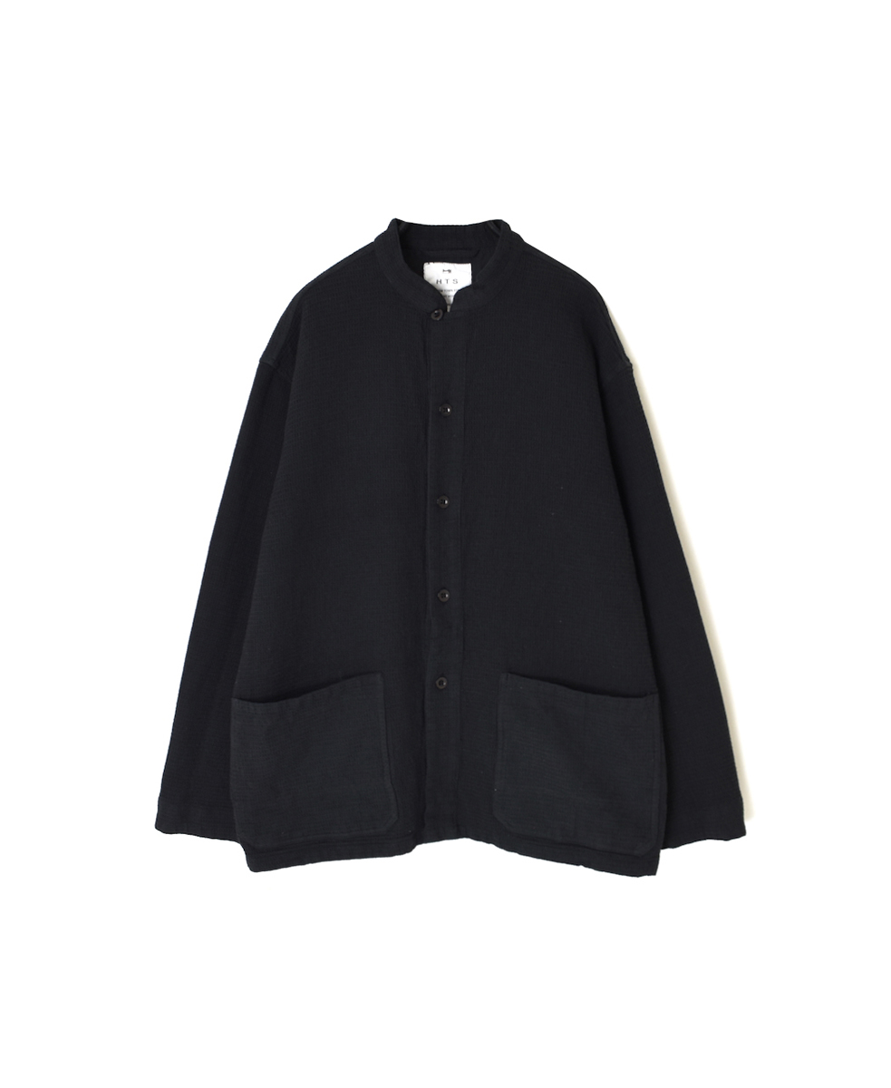 INHT2572WPD(ジャケット) WAFFLE PLAIN OVERDYE STAND COLLAR COVER ALL