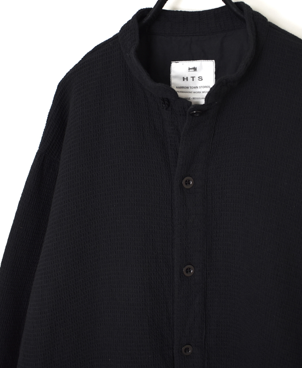 INHT2572WPD(ジャケット) WAFFLE PLAIN OVERDYE STAND COLLAR COVER ALL