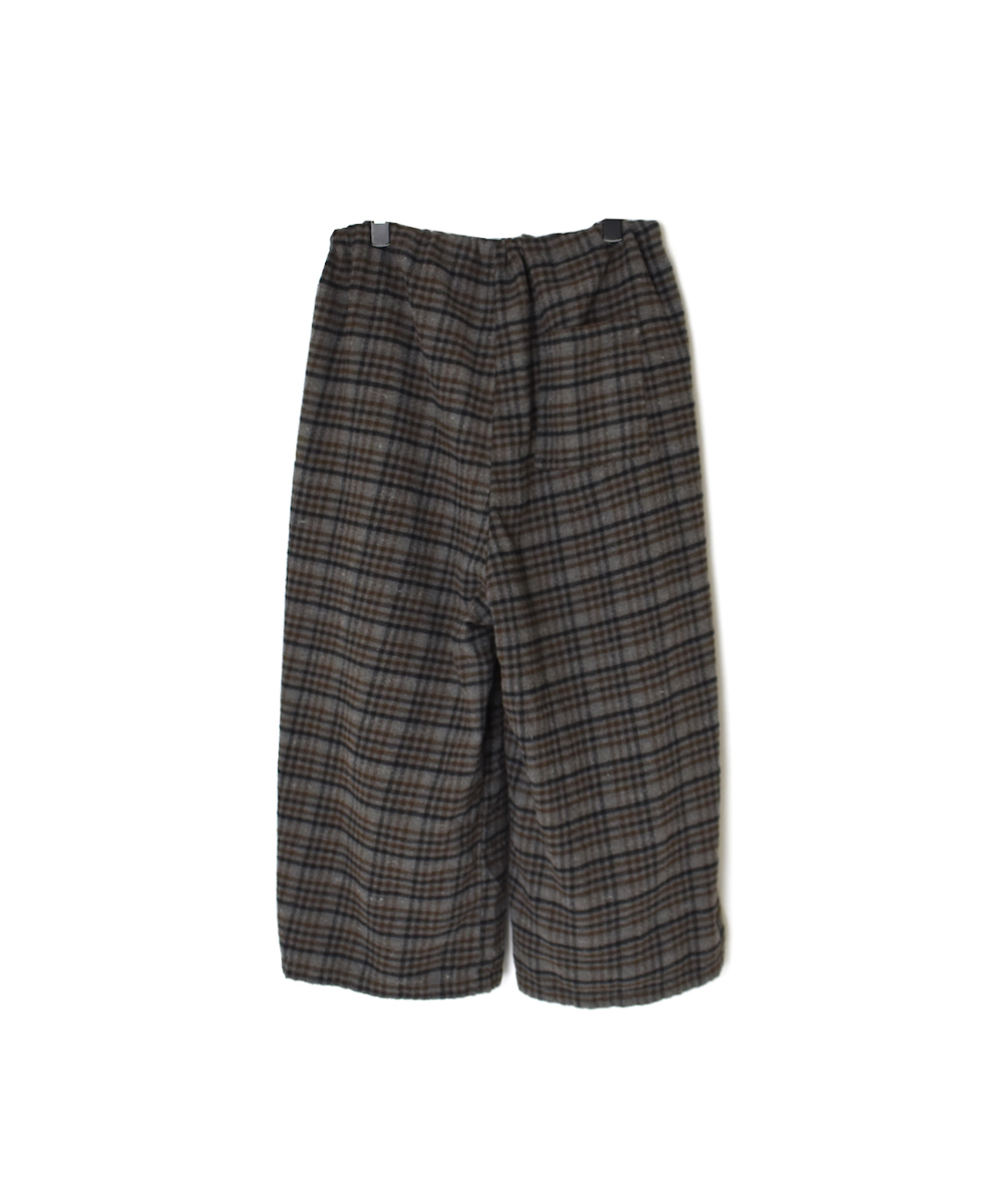 INHT2565CKD(パンツ) COTTON CHECK OVERDYE EASY PANTS