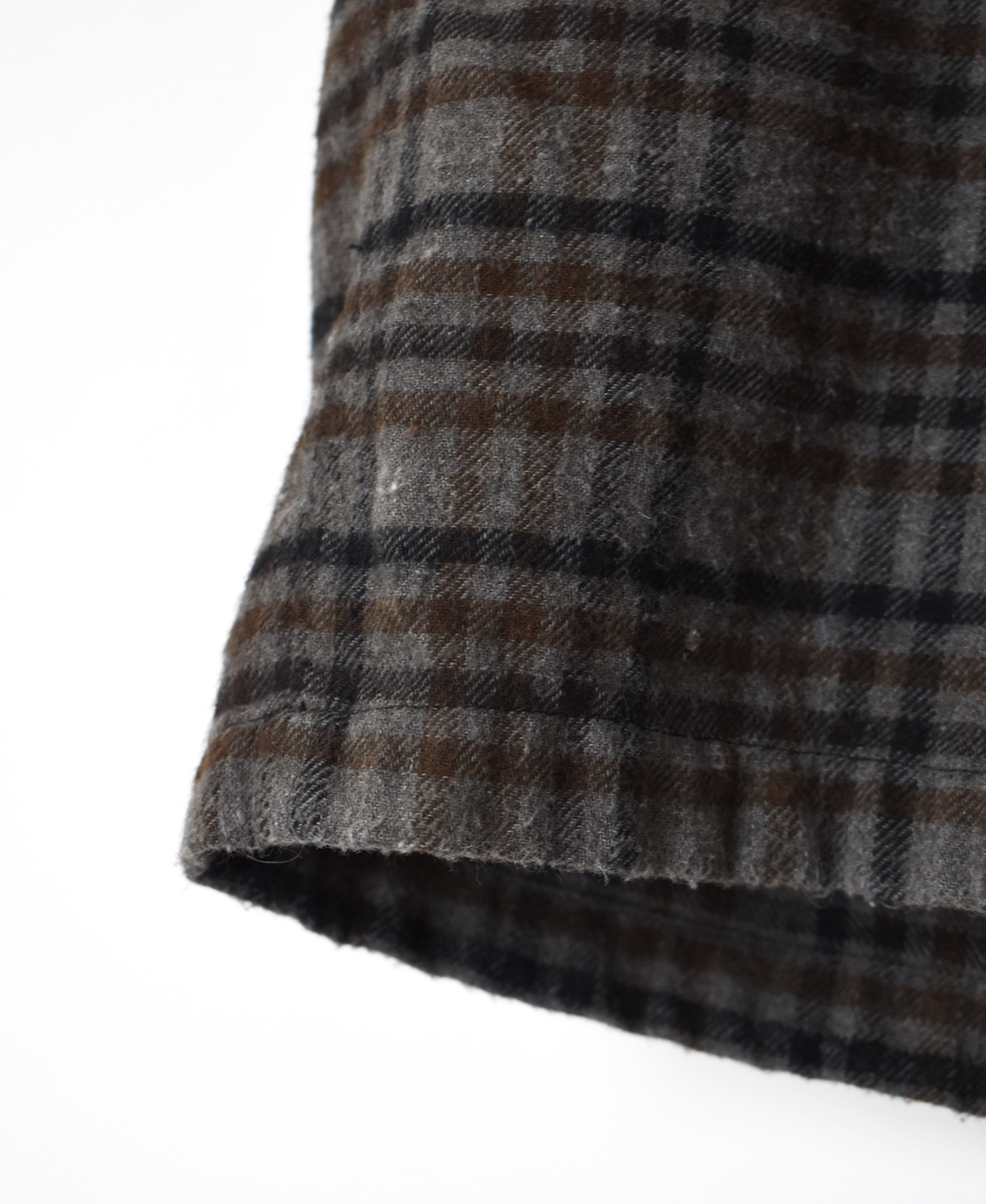 INHT2565CKD(パンツ) COTTON CHECK OVERDYE EASY PANTS