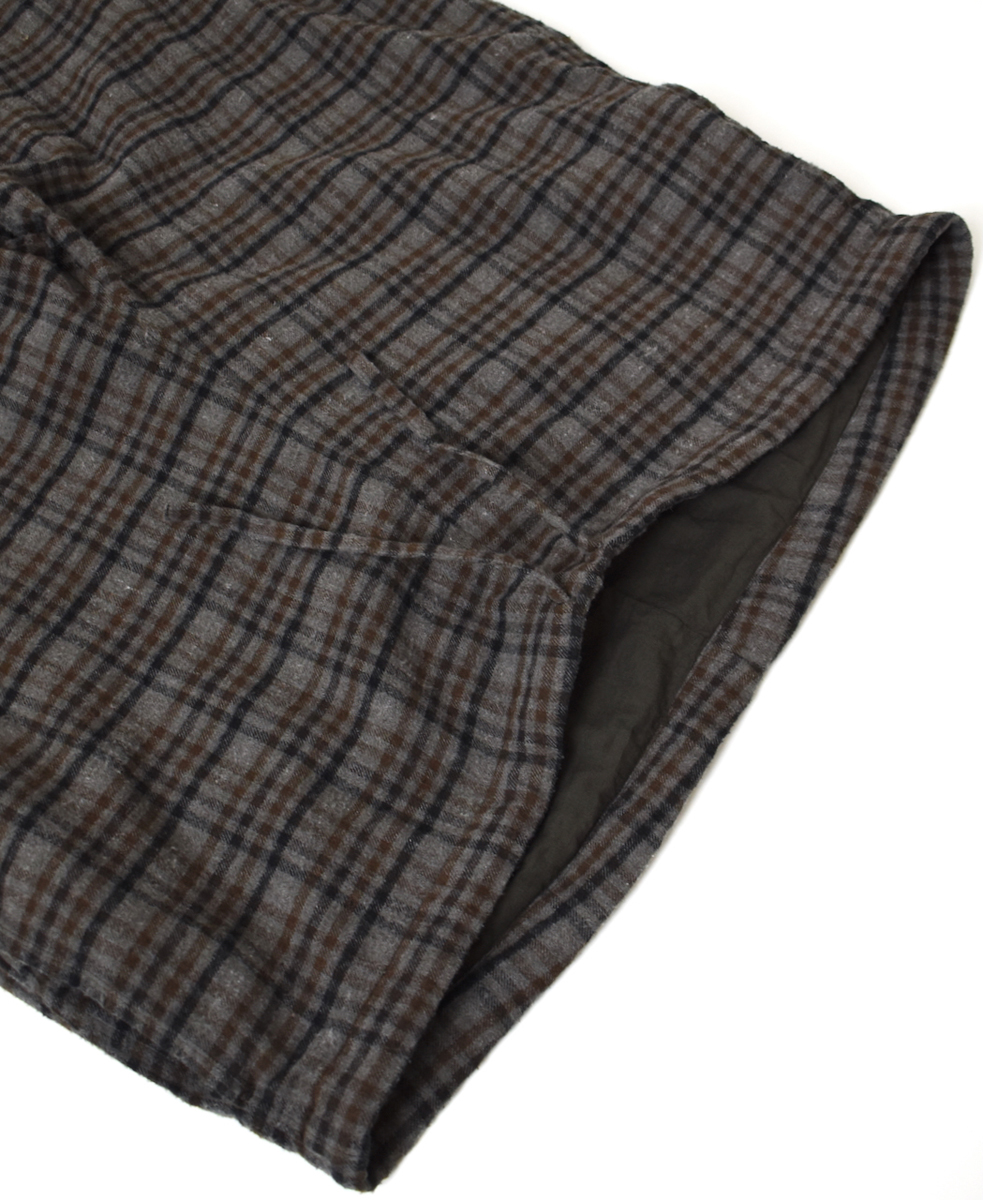 INHT2565CKD(パンツ) COTTON CHECK OVERDYE EASY PANTS