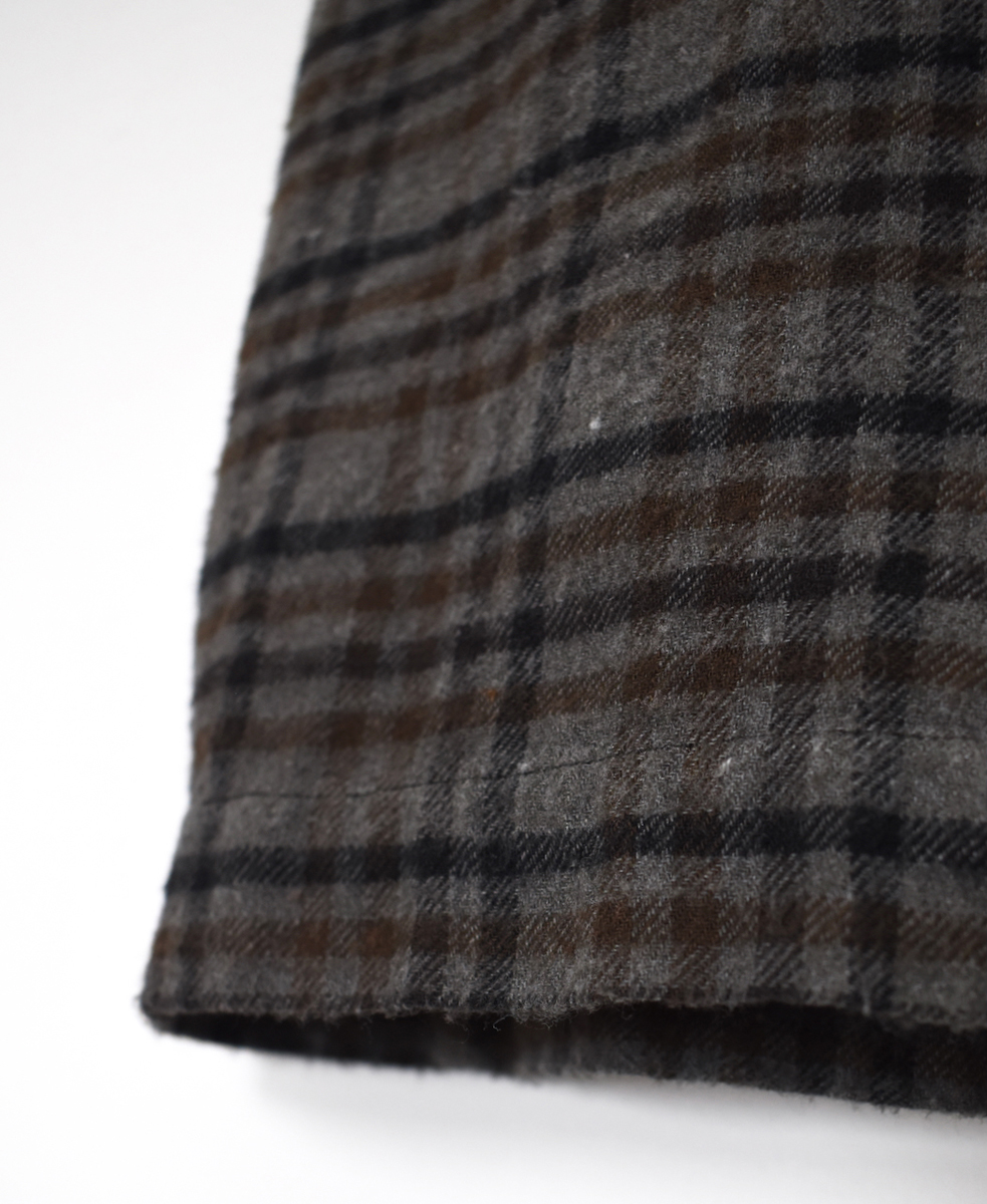 INHT2564CKD(スカート) COTTON CHECK OVERDYE EASY SKIRT