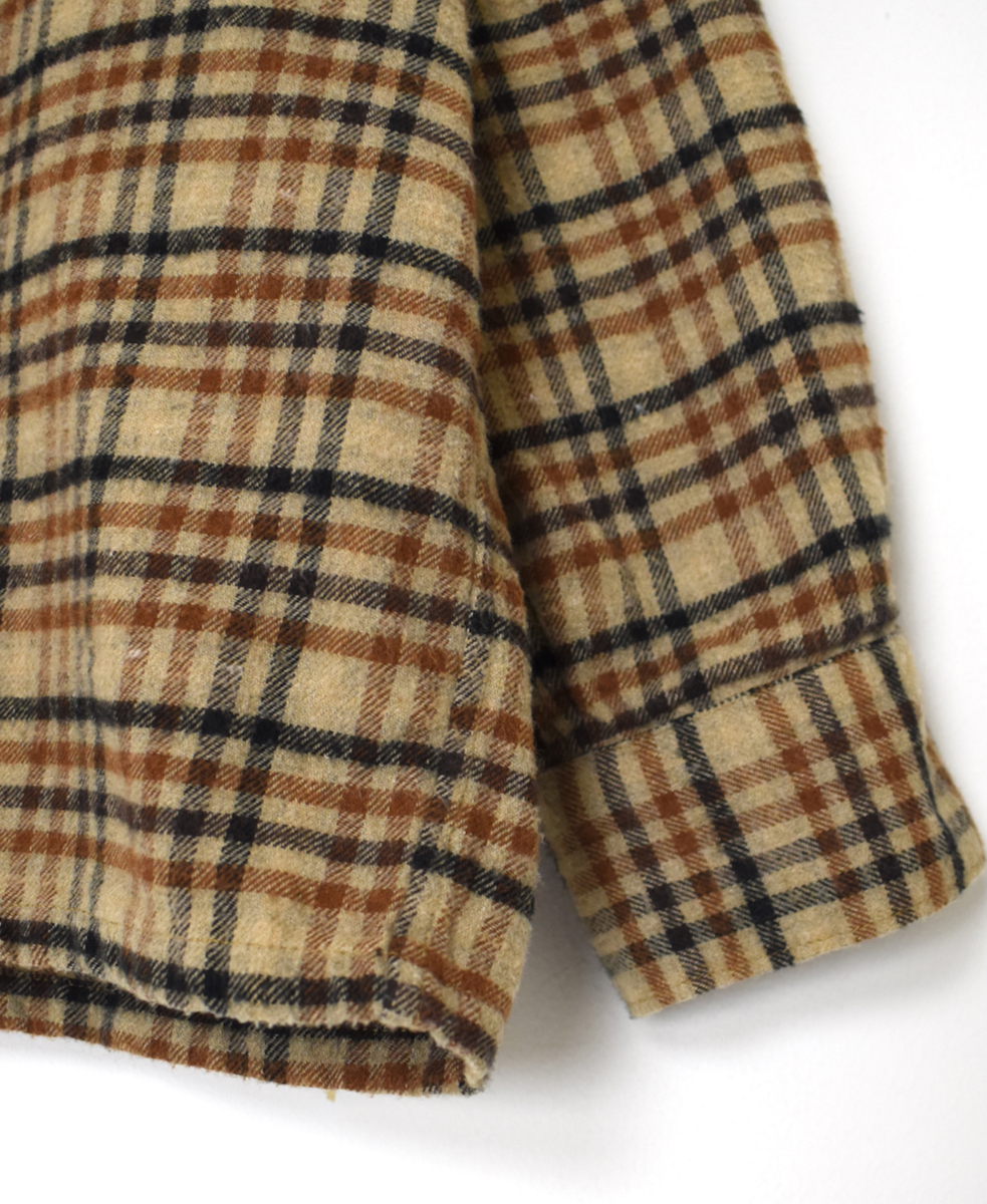 INHT2561CKD(シャツ) COTTON CHECK OVERDYE ONE-UP COLLAR SHIRT