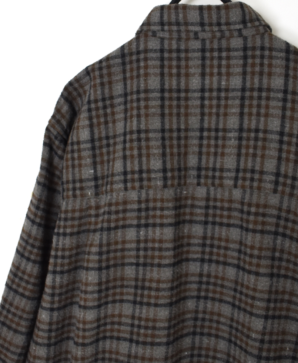 INHT2561CKD(シャツ) COTTON CHECK OVERDYE ONE-UP COLLAR SHIRT