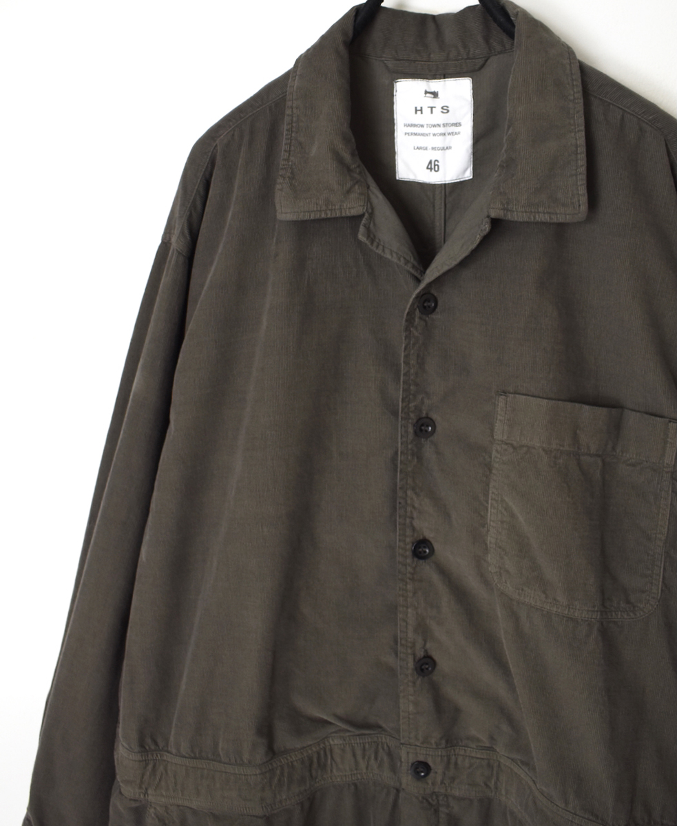 INHT2553CD(サロペット) 26 WALES CORDUROY OVERDYE ONE-UP COLLAR OVERALLS