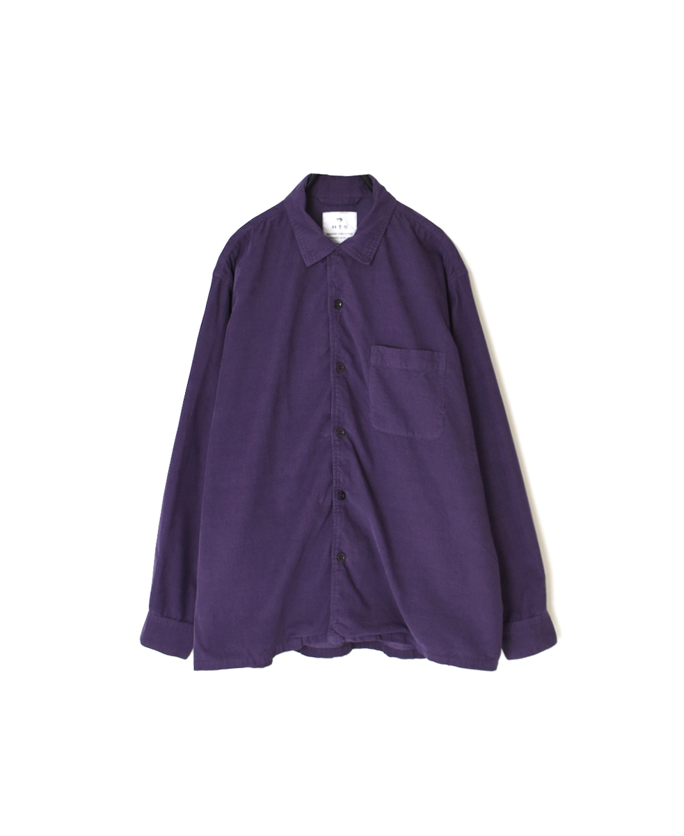 INHT2551CD(シャツ) 26 WALES CORDUROY OVERDYE ONE-UP COLLAR SHIRT