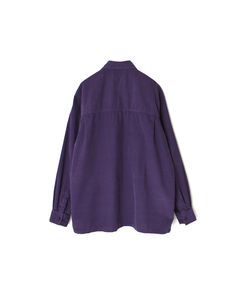 INHT2551CD(シャツ) 26 WALES CORDUROY OVERDYE ONE-UP COLLAR SHIRT