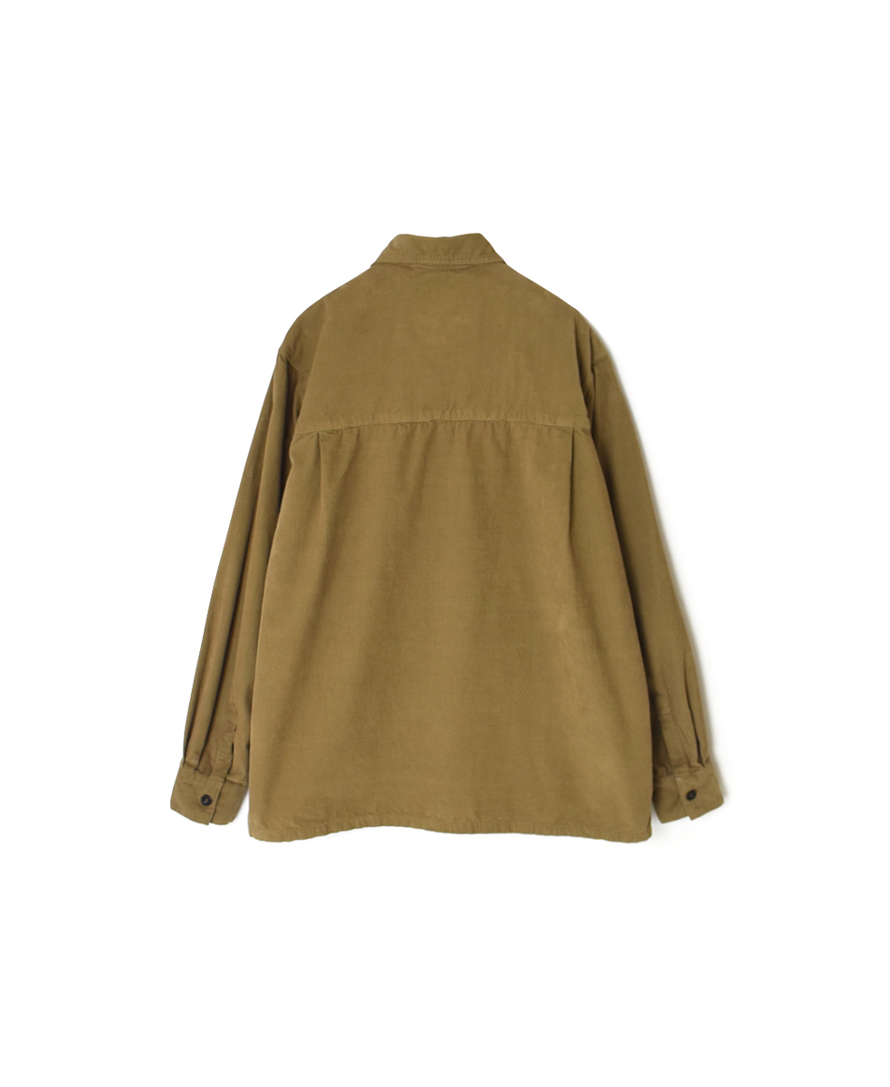 INHT2551CD(シャツ) 26 WALES CORDUROY OVERDYE ONE-UP COLLAR SHIRT