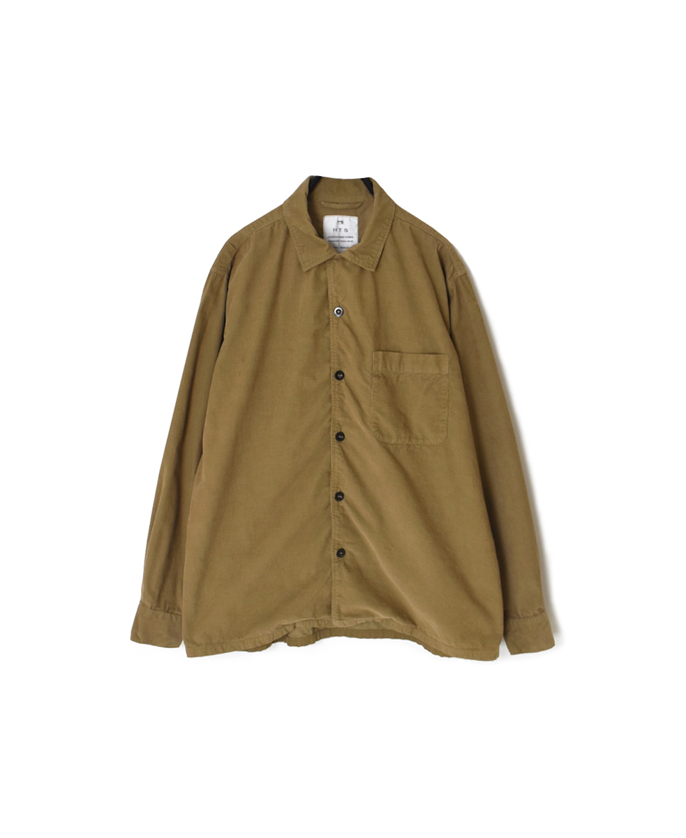 INHT2551CD(シャツ) 26 WALES CORDUROY OVERDYE ONE-UP COLLAR SHIRT