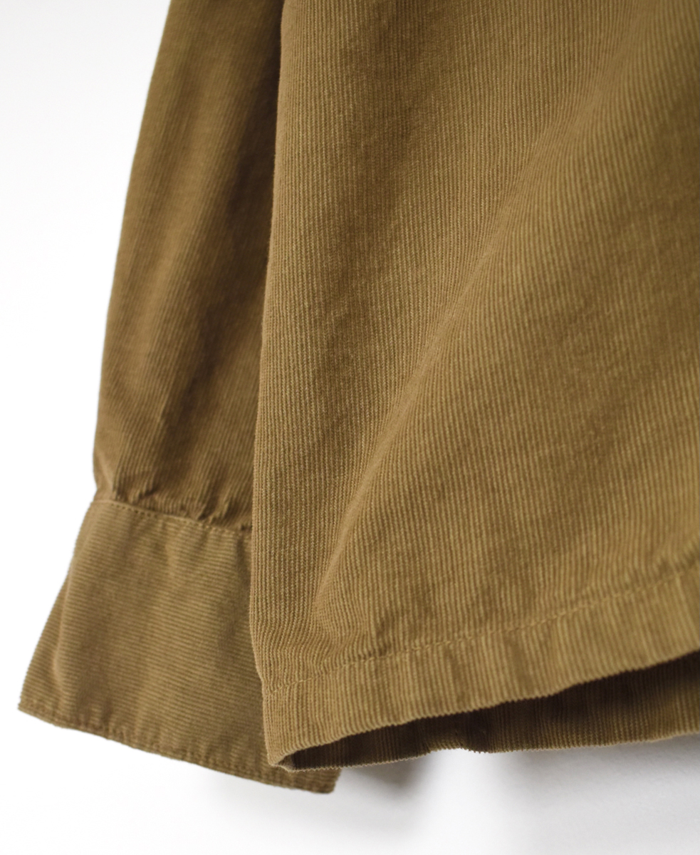INHT2551CD(シャツ) 26 WALES CORDUROY OVERDYE ONE-UP COLLAR SHIRT