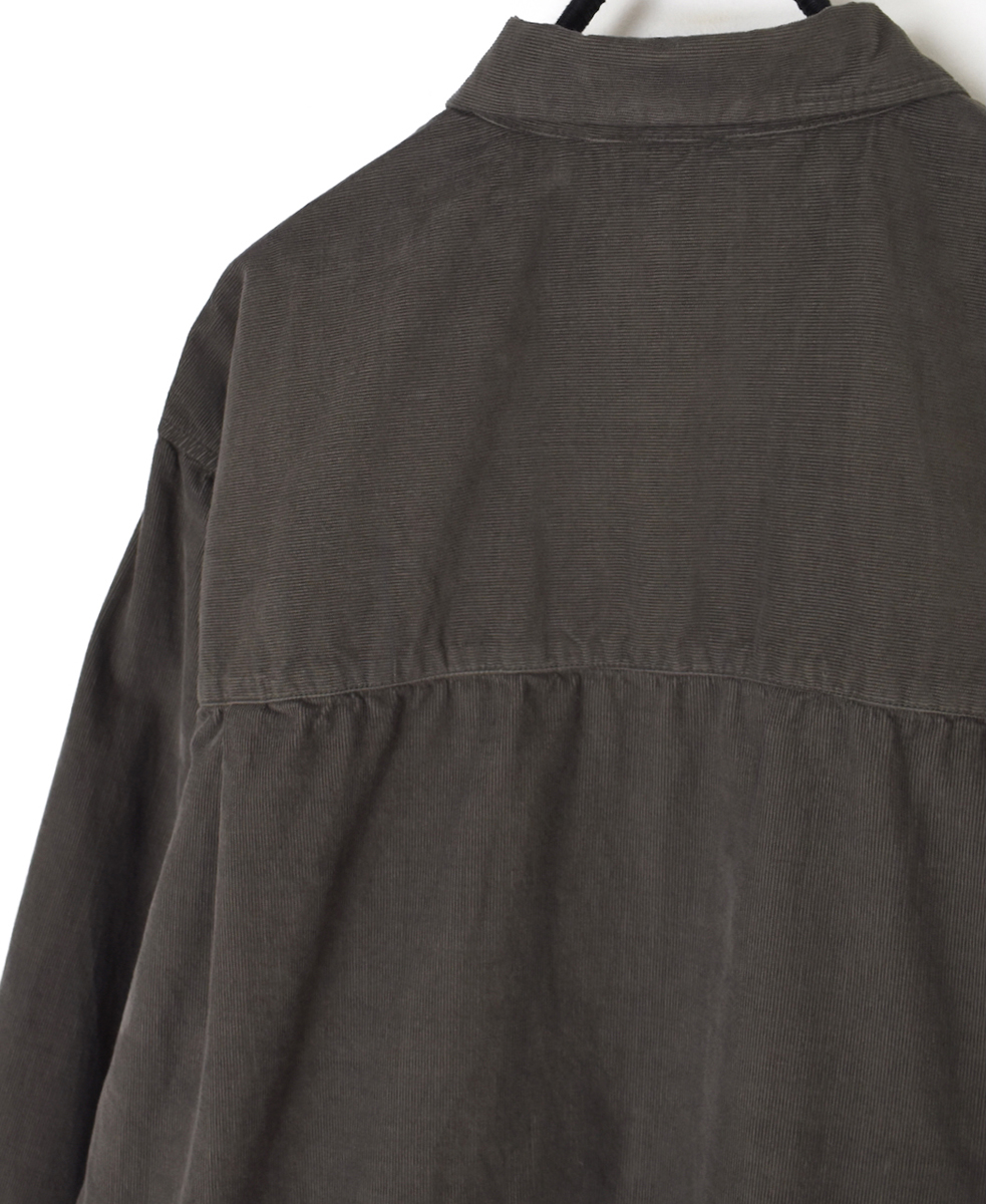 INHT2551CD(シャツ) 26 WALES CORDUROY OVERDYE ONE-UP COLLAR SHIRT