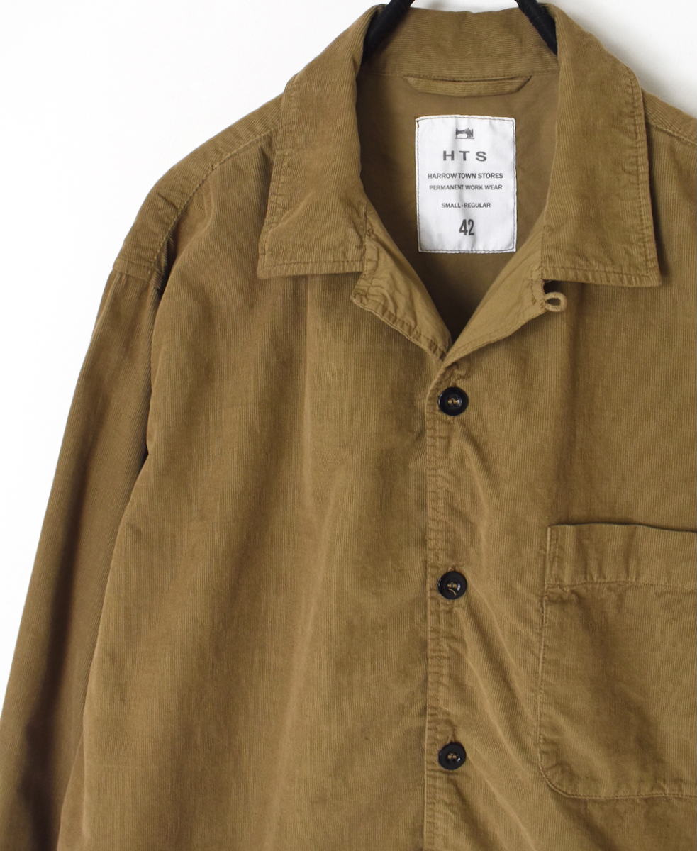 INHT2551CD(シャツ) 26 WALES CORDUROY OVERDYE ONE-UP COLLAR SHIRT
