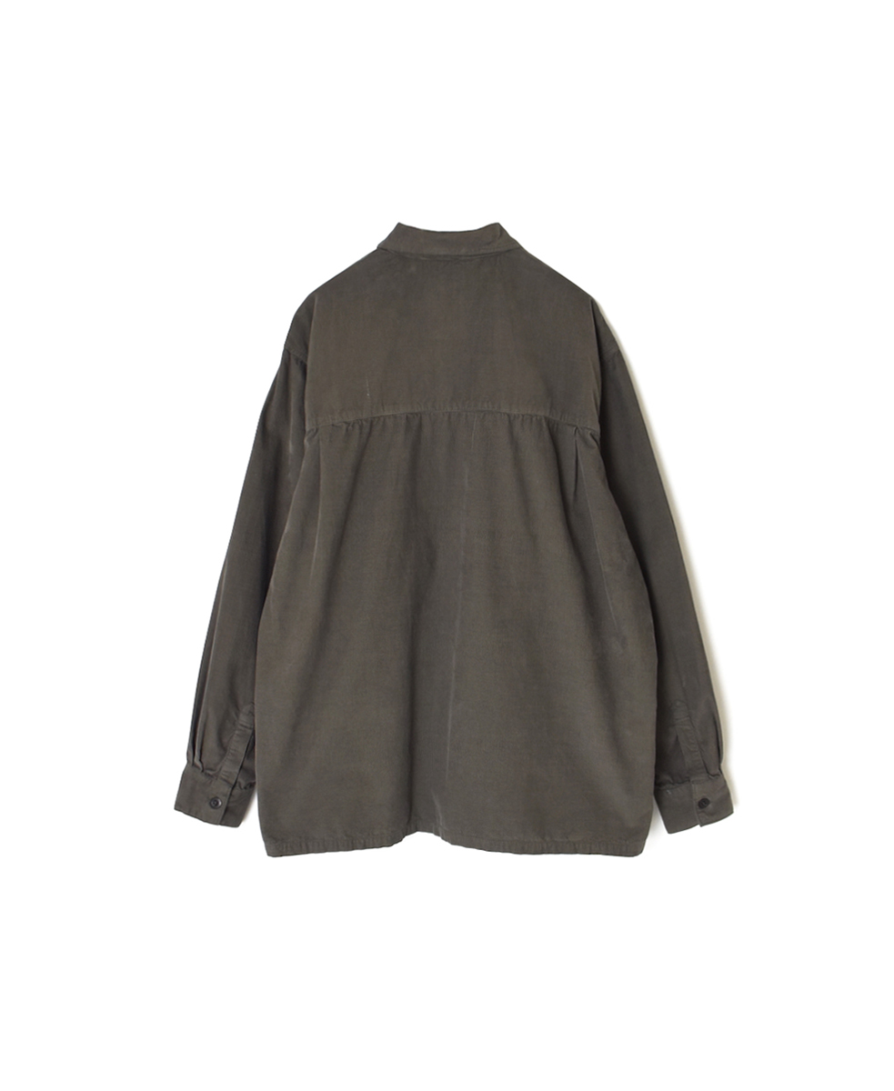 INHT2551CD(シャツ) 26 WALES CORDUROY OVERDYE ONE-UP COLLAR SHIRT