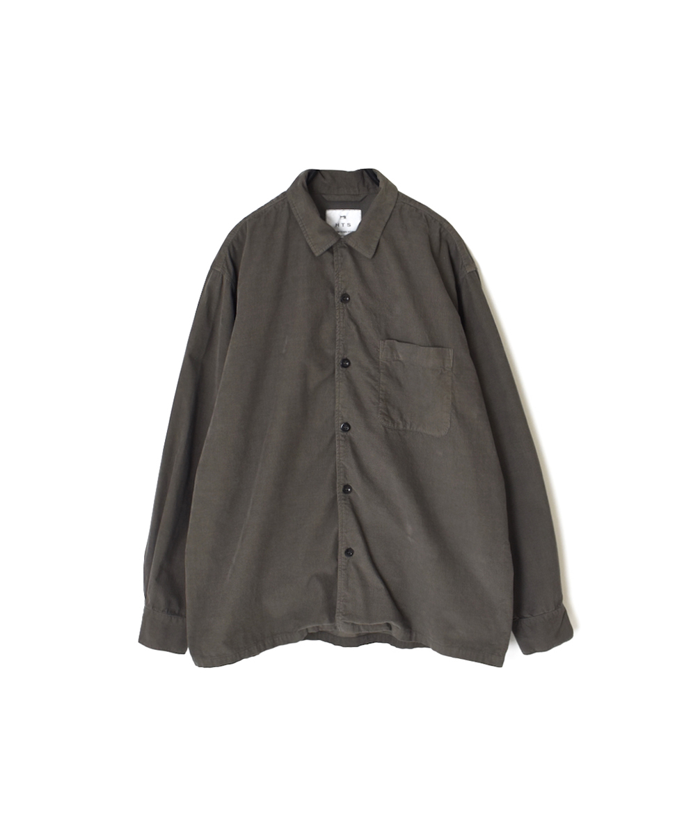 INHT2551CD(シャツ) 26 WALES CORDUROY OVERDYE ONE-UP COLLAR SHIRT
