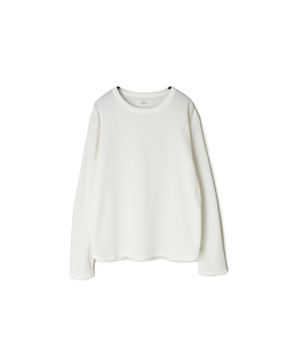 GNSL25551 (Tシャツ) HIGH DENSITY WAFFLE CREW-NECK L/SL TEE