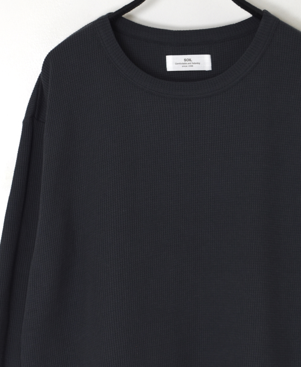 GNSL25551 (Tシャツ) HIGH DENSITY WAFFLE CREW-NECK L/SL TEE