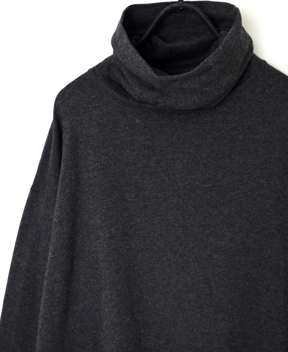 GNSL24541(ニット) 14GG 2PLY PLAIN STITCH COTTON WOOL CASHMERE TURTLE NECK PULLOVER